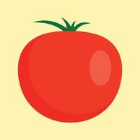 rosso pomodoro icona, piatto stile vettore