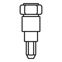 auto iniettore icona, schema stile vettore