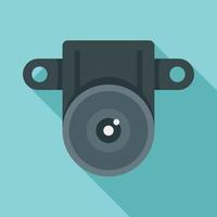 azione piccolo telecamera icona, piatto stile vettore