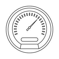 tachimetro icona, schema stile vettore