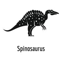 Spinosaurus icona, semplice stile. vettore