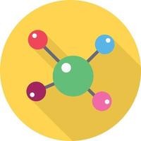 illustrazione vettoriale della molecola su uno sfondo. simboli di qualità premium. icone vettoriali per il concetto e la progettazione grafica.