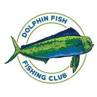 delfino pesce vettore illustrazione, bene per t camicia design e pesca club logo