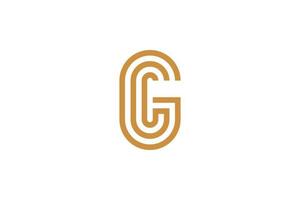 creativo lettera g logo modelli vettore