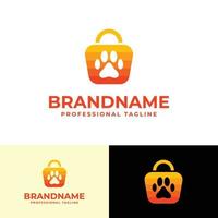cane memorizzare logo, adatto per qualunque attività commerciale relazionato per cane. vettore