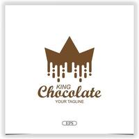 re cioccolato logo design premio elegante modello vettore eps 10