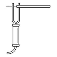 saldatura elettrodo icona, schema stile vettore