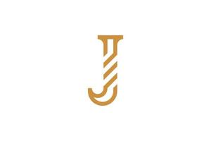 lusso lettera j logo vettore