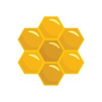 miele pettine di ape icona, piatto stile vettore