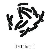 lattobacilli icona, semplice stile. vettore