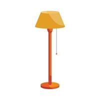 pavimento lampada icona, cartone animato stile vettore