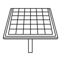 solare marca pannello icona, schema stile vettore