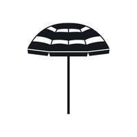 spiaggia ombrello icona, semplice stile vettore