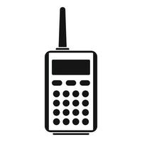 talkie Radio icona, semplice stile vettore