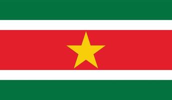 Suriname bandiera Immagine vettore