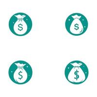 i soldi Borsa icona illustrazione isolato cartello simbolo. i soldi Borsa vettore logo. piatto design