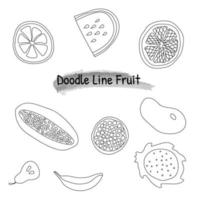 lineare esotico frutta vettore