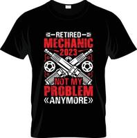 meccanico maglietta disegno, meccanico maglietta slogan e abbigliamento disegno, meccanico tipografia, meccanico vettore, meccanico illustrazione vettore