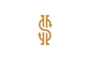 astratto lettera S monoline lusso logo vettore