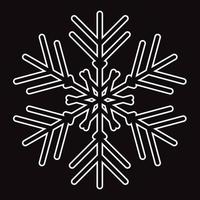 icona del fiocco di neve isolata. illustrazione vettoriale per il web
