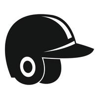 baseball casco icona, semplice stile vettore