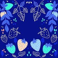 seamless pattern di bacche vettore