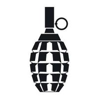 granata icona, semplice stile vettore