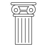 pilastro icona, schema stile vettore