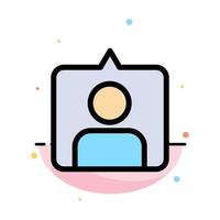 contatto instagram imposta astratto piatto colore icona modello vettore