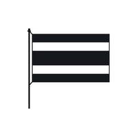 bandiera icona, semplice stile vettore
