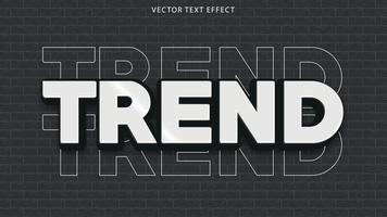 trend testo effetto vettore file