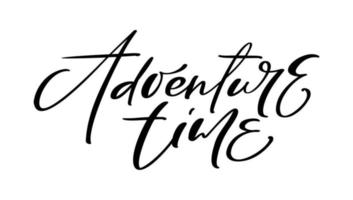 vettore manoscritto calligrafico lettering testo avventura volta. citazione design per inverno vacanze, Natale Avvento calendario, saluto carte, manifesto. religioso Natività