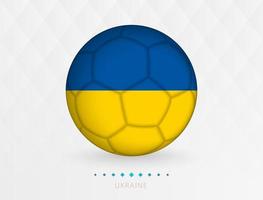 calcio palla con Ucraina bandiera modello, calcio palla con bandiera di Ucraina nazionale squadra. vettore