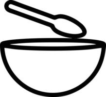 cucchiaio icona simbolo nel bianca sfondo, illustrazione di Acquista icona simbolo nel nero su bianca sfondo, un' cucchiaio design su un' bianca sfondo vettore