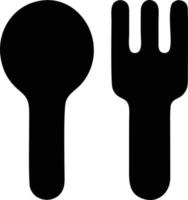 cucchiaio icona simbolo nel bianca sfondo, illustrazione di Acquista icona simbolo nel nero su bianca sfondo, un' cucchiaio design su un' bianca sfondo vettore
