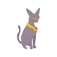 egiziano gatto icona nel cartone animato stile vettore