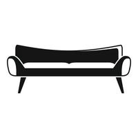 camera divano icona, semplice stile vettore
