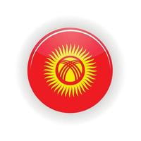 Kyrgyzstan icona cerchio vettore