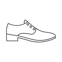 uomini scarpa icona, schema stile vettore
