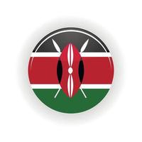 Kenia icona cerchio vettore