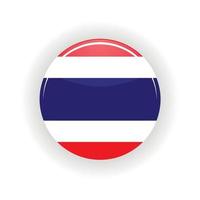 cerchio dell'icona della Tailandia vettore