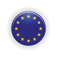 europeo unione icona cerchio vettore