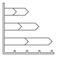 migliore grafico icona vettore magro linea