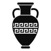 antico vaso icona, semplice stile vettore