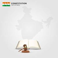 costituzione giorno di India e nazionale costituzione giorno vettore