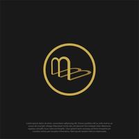mb o bm logo, lettering lettera m e B come ombra logo design vettore