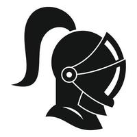 cavaliere avatar icona, semplice stile vettore