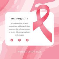 giornata mondiale contro l'AIDS vettore