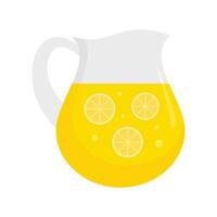 limonata brocca icona, piatto stile vettore