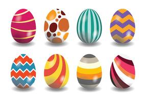 Vettore decorativo delle icone dell'uovo di Pasqua